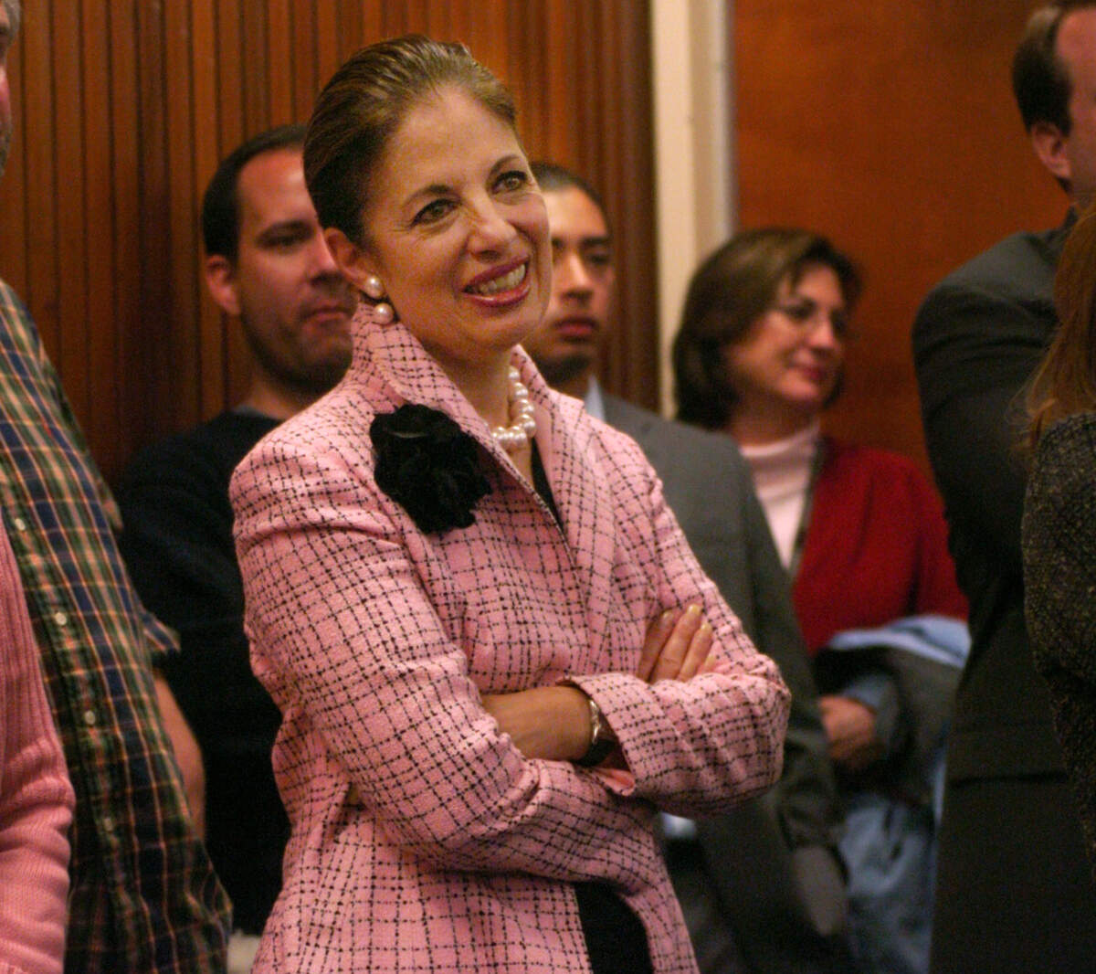 State Sen. Jackie Speier is attends Senate Pro Tem John Burton’s final press conference at the state Capitol on Tuesday, Nov. 30, 2004. Speier has been a advocate of consumer rights while at the capitol.