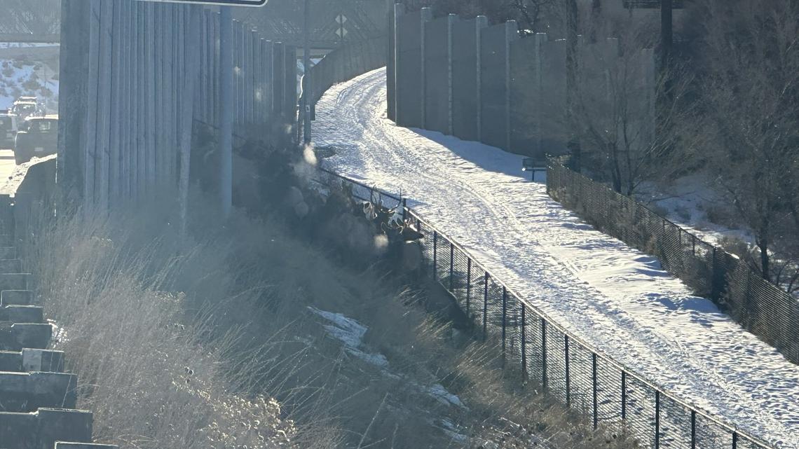 Wildlife officials had to herd a massive group of elk away from the roads on Feb. 1, 2023, in Salt Lake City after a group was caught on camera dashing along Interstate 80.