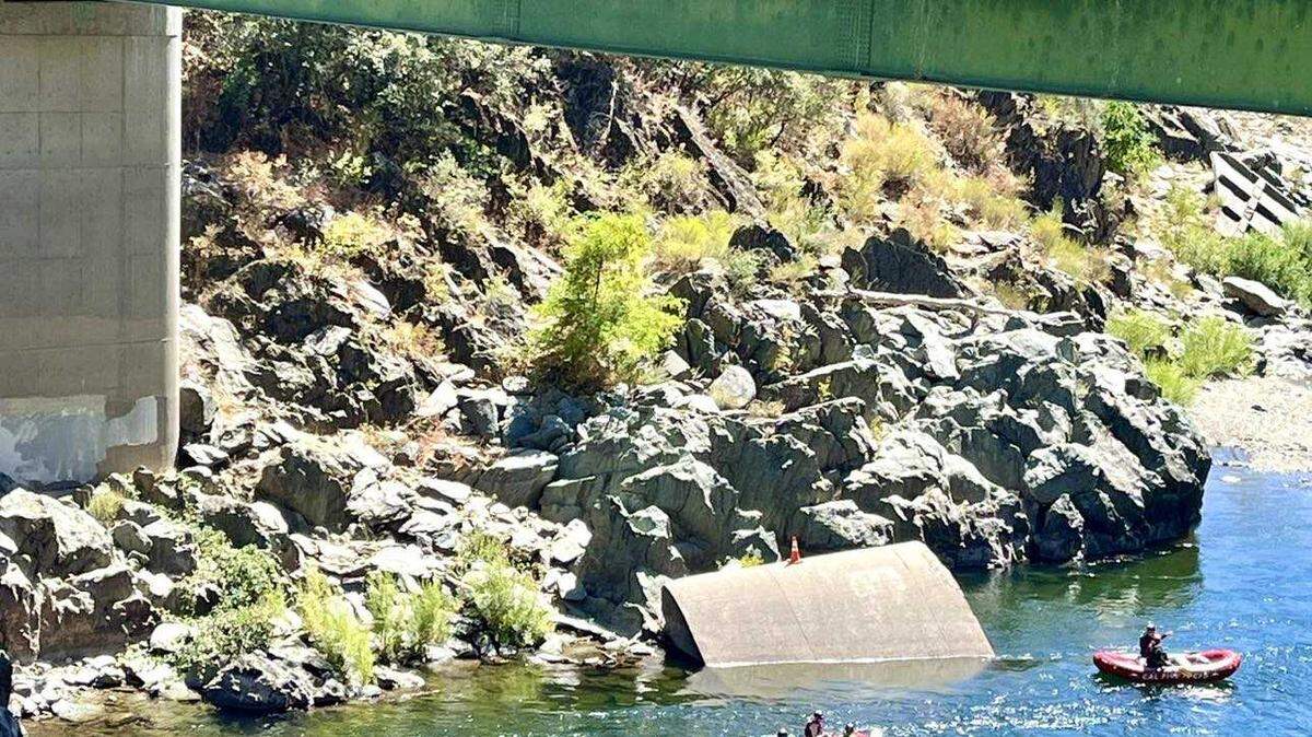 The Placer County sheriff’s dive team on Sunday, Aug. 18, 2024, searched the American River near the No Hands Bridge after a father jumped into the water to save his son.