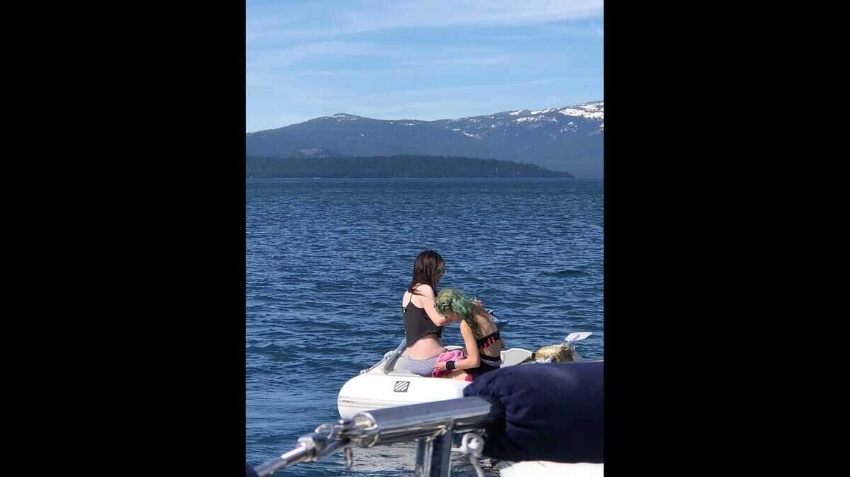 Two women were arrested on suspicion of stealing a dinghy and taking it on a joyride on Lake Tahoe, the Placer County Sheriff’s Office said.