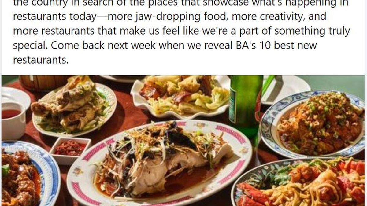 Bon Appétit released its annual list of the United States’ 50 best new restaurants on Thursday, and two of the food magazine’s top choices are in Northern California.