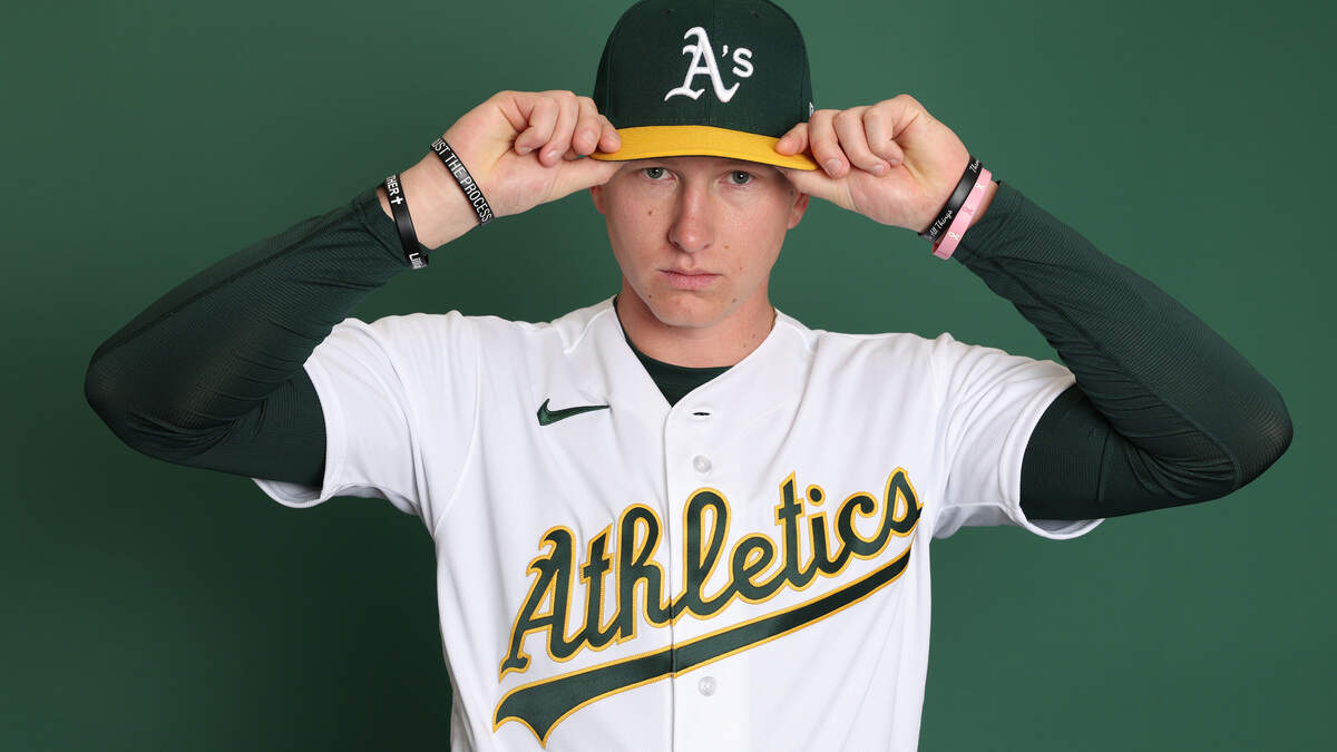 The injury happened Tuesday when two outfielders with the Athletics Double-A affiliate dove for a fly ball and collided.