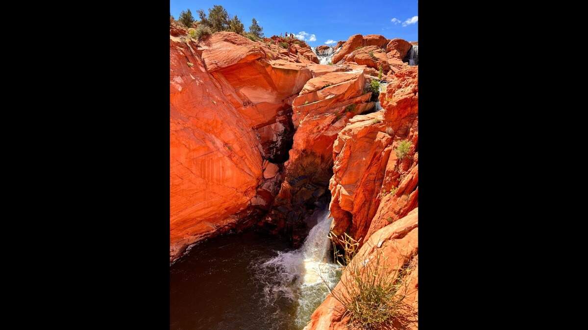 Two people were hurt in one day in falls from Gunlock Falls near St. George, Utah rescuers say.