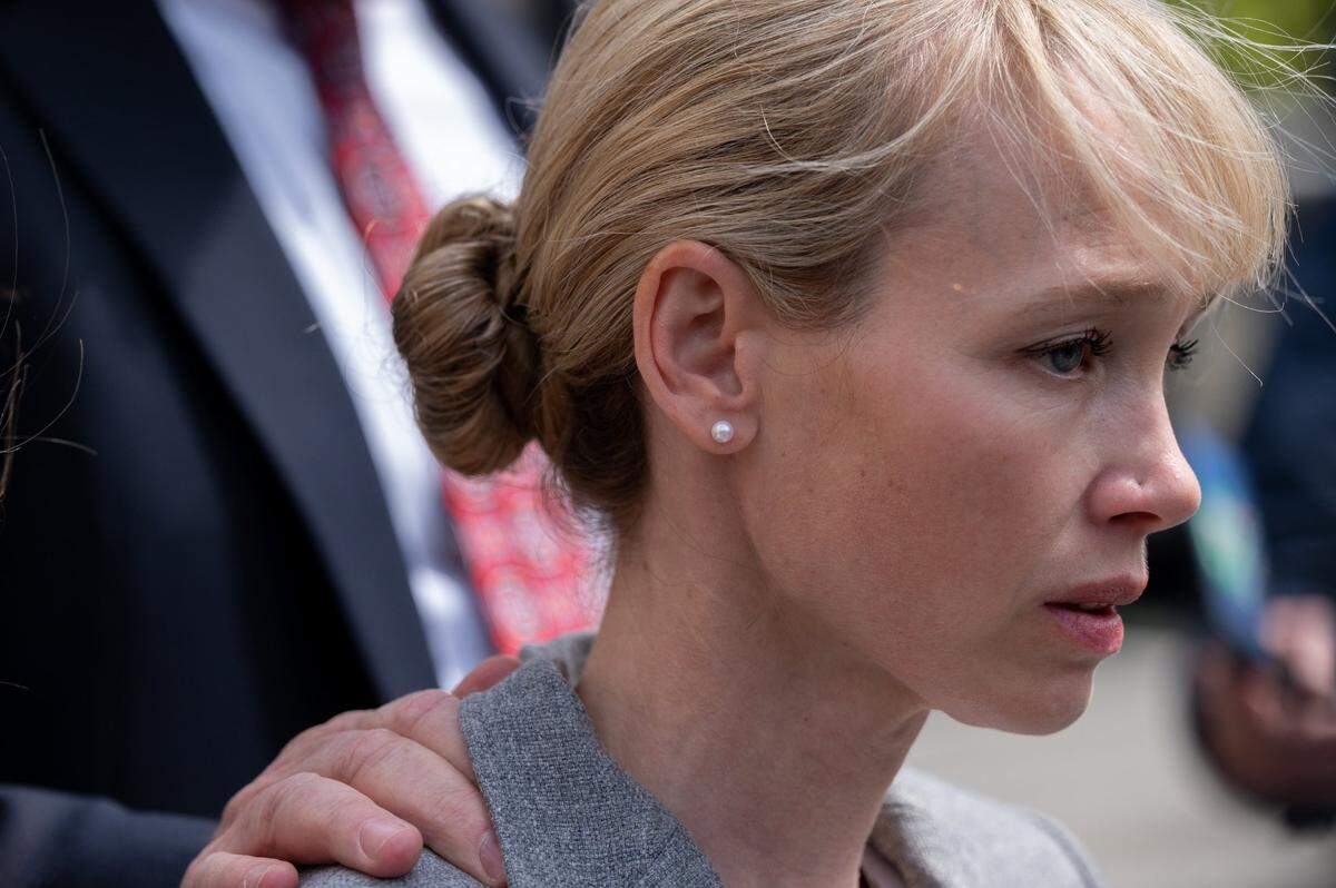 Sherri Papini leaves with attorney William Portanova after arraignment at the Robert T. Matsui United States Courthouse in Sacramento, Wednesday, April 13, 2022. Six weeks after Sherri Papini was arrested and charged with faking her own kidnapping in 2016, the so-called Super Mom from Redding has signed a plea deal and will admit that she orchestrated the hoax. The plea agreement has been delivered to prosecutors in the U.S. Attorneys Office in Sacramento, which filed a charging document called an information Tuesday afternoon charging her with 34 counts of mail fraud and one count of making false statements.