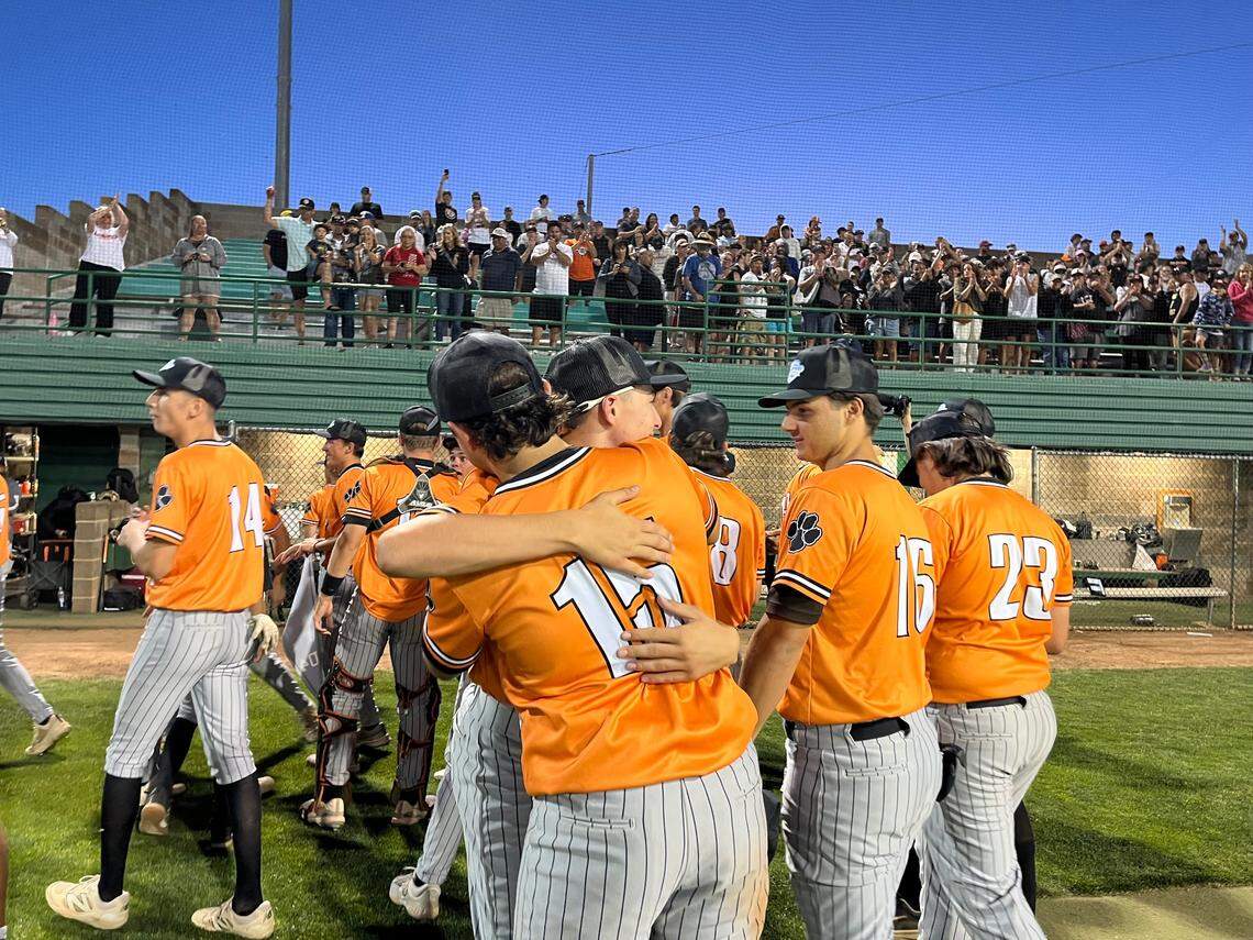 The Roseville Tigers won their first CIF Sac-Joaquin Section baseball championship in 10 years with a 7-6 win Thursday over Bradshaw Christian at Sacramento City College.