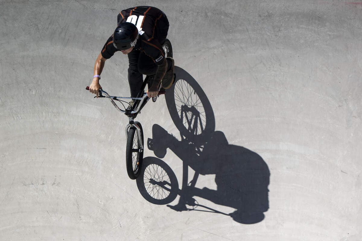 Hannah Roberts, of Indiana, competes in the Women’s BMX Park final as a part of X Games Sacramento at Cal Expo in Sacramento on Sunday, June 28, 2026.