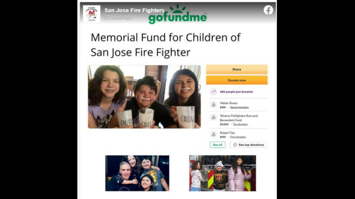 After losing all three of his children in a traffic collision, a California firefighter is navigating a new normal, reports say. (Screen grab from Facebook)