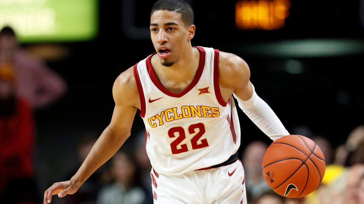 Iowa State guard Tyrese Haliburton was drafted by the Sacramento Kings with the No. 12 pick in the NBA draft.