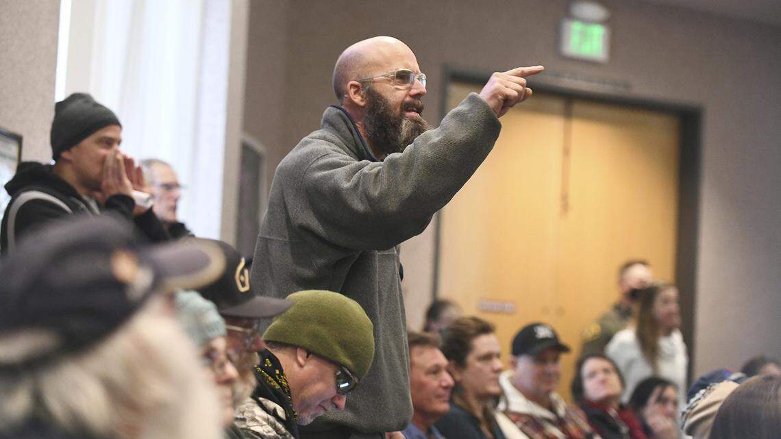 The Nevada County Board of Supervisors had to take a recess after an interaction with the audience at an in-person meeting in December in Nevada City. Many members of the audience came to demand the board be removed and replaced.