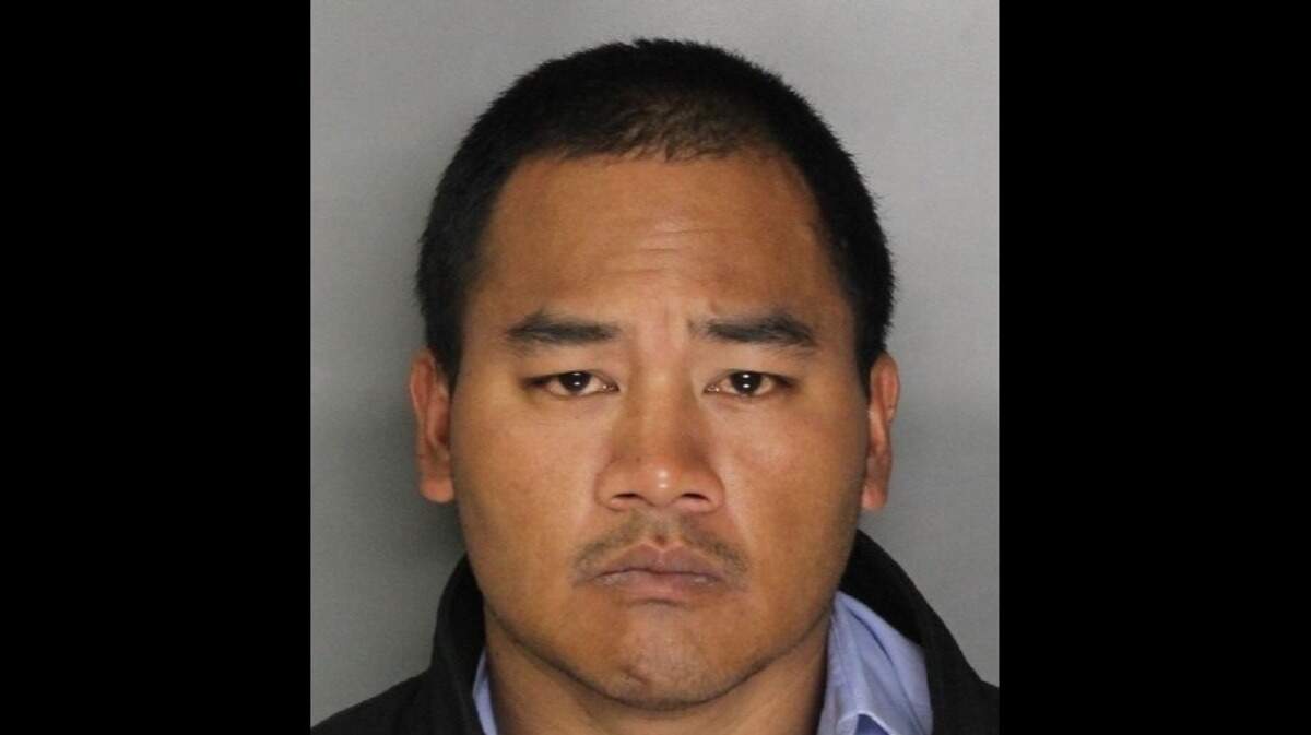 Justin Sanagustin, 31, was arrested on suspicion of committing 15 burglaries and leading officers on a high-speed pursuit earlier this month, according to the Sacramento Police Department.