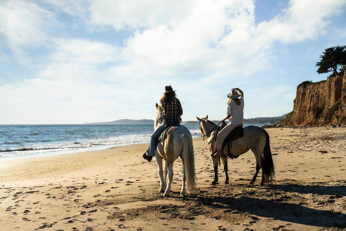 The Carpinteria home of Arthur A. Cameron III, grandson of the oil mogul, sits on 4.21 acres. The property is one of the last oceanfront horse ranch estates on the Southern California coast and the only one along the prestigious Padaro Lane bluffs to have private beach access.