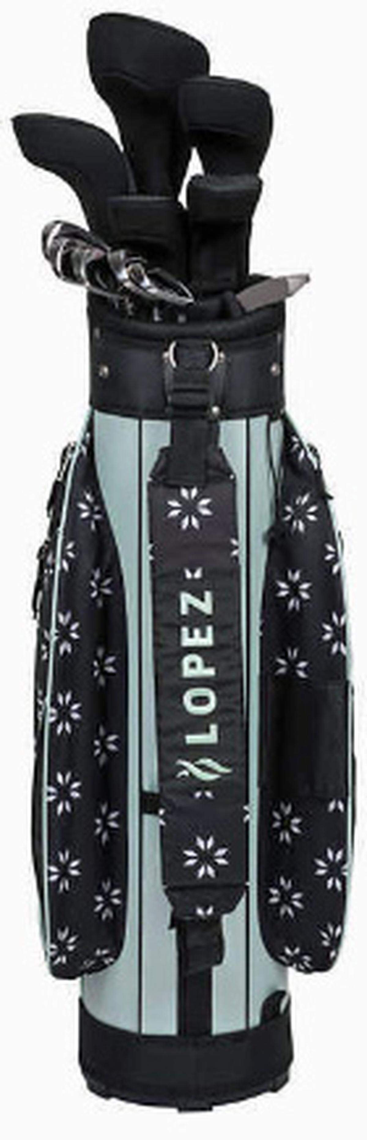 Nancy Lopez beginner’s golf set for women.