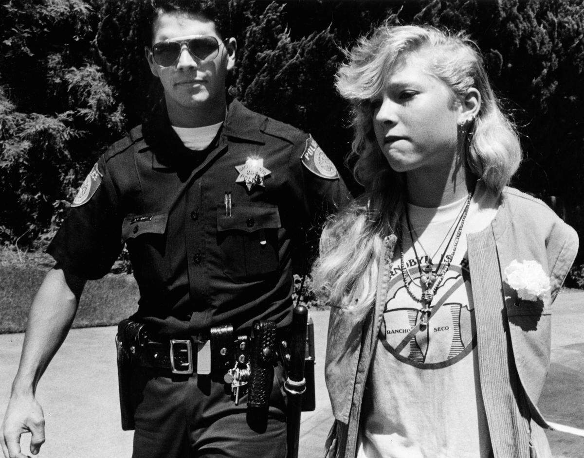 Morgan Miller, 15, was arrested on Aug. 11, 1986 at SMUD headquarters while protesting the Rancho Seco nuclear power plant. In 1989, Sacramento County became the first community to shut down a nuclear plant by popular vote.