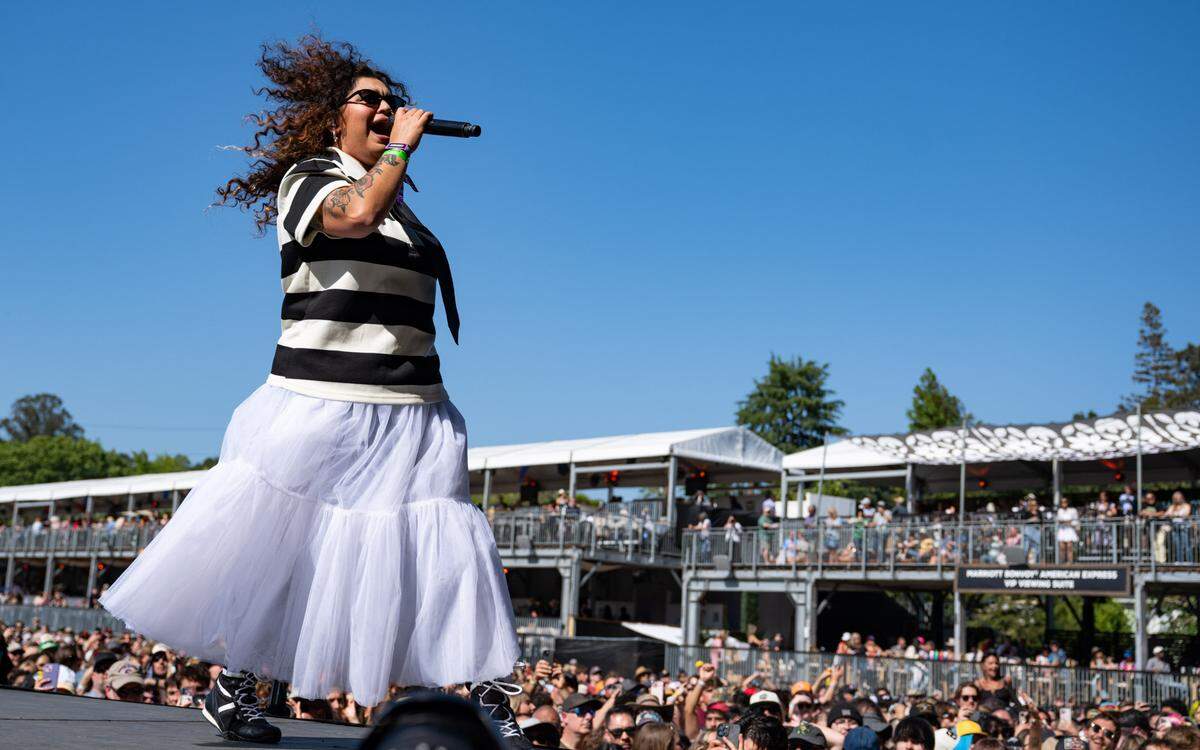 Remi Wolf performs at the BottleRock music festival in Napa on Friday, May 23, 2025. 