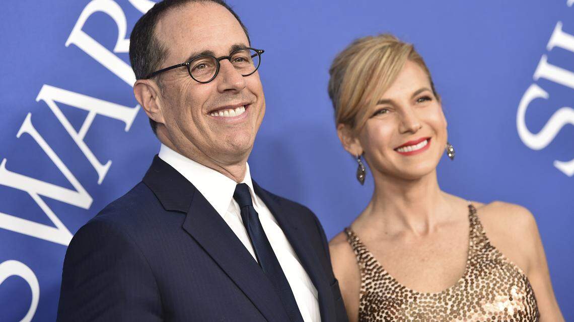 FILE -- Jerry Seinfeld and Jessica Seinfeld arrive at the CFDA Fashion Awards at the Brooklyn Museum on Monday, June 4, 2018, in New York.  Jerry Seinfeld performed at Sacramento’s Community Center Theater on Friday, Aug. 25, 2018.