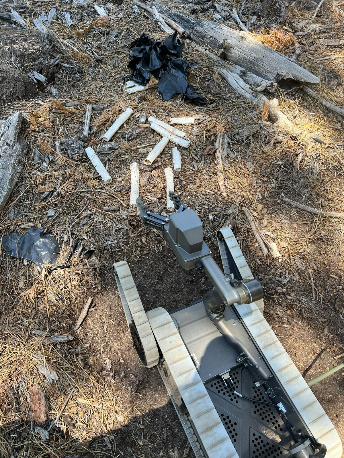 A consolidated bomb squad with the Washoe County Sheriff’s Office and other law enforcement agencies retrieved and safely detonated old dynamite found off of Highway 28 on the Nevada side of Lake Tahoe on Monday, August 29, 2022.