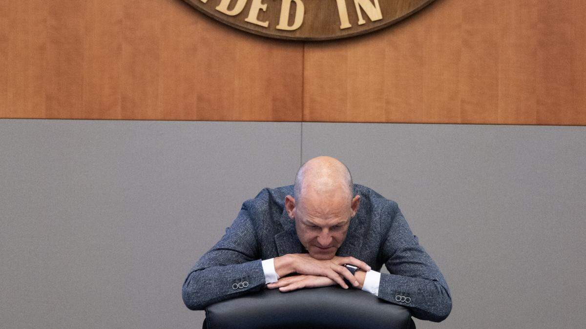 Sacramento Mayor Kevin McCarty listens during the City Council meeting discussing budget cuts on Tuesday, May 12, 2026