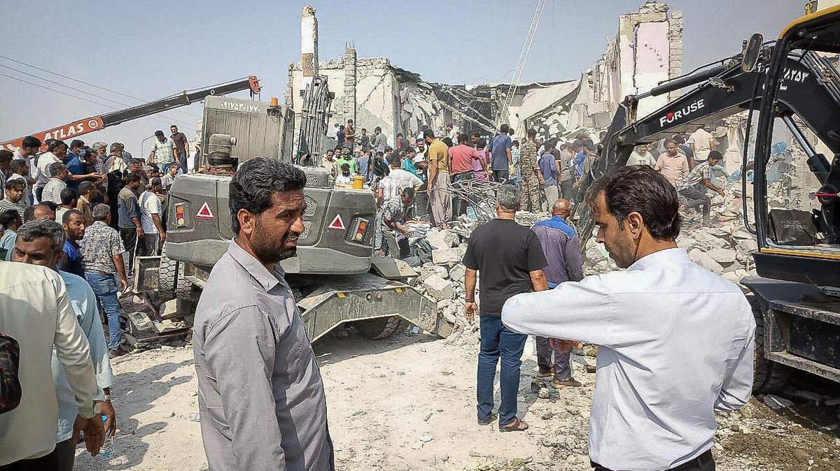 This picture obtained from Iran's ISNA news agency shows the site of a strike on a girls' school in Minab, in Iran's southern Hormozgan province, on February 28, 2026. The United States and Israel launched strikes against Iran on February 28, with Israel's public broadcaster reporting that supreme leader Ayatollah Ali Khamenei had been targeted, as the Islamic republic retaliated with barrages of missiles at Gulf states and Israel. (Photo by ALI NAJAFI / ISNA / AFP via Getty Images)