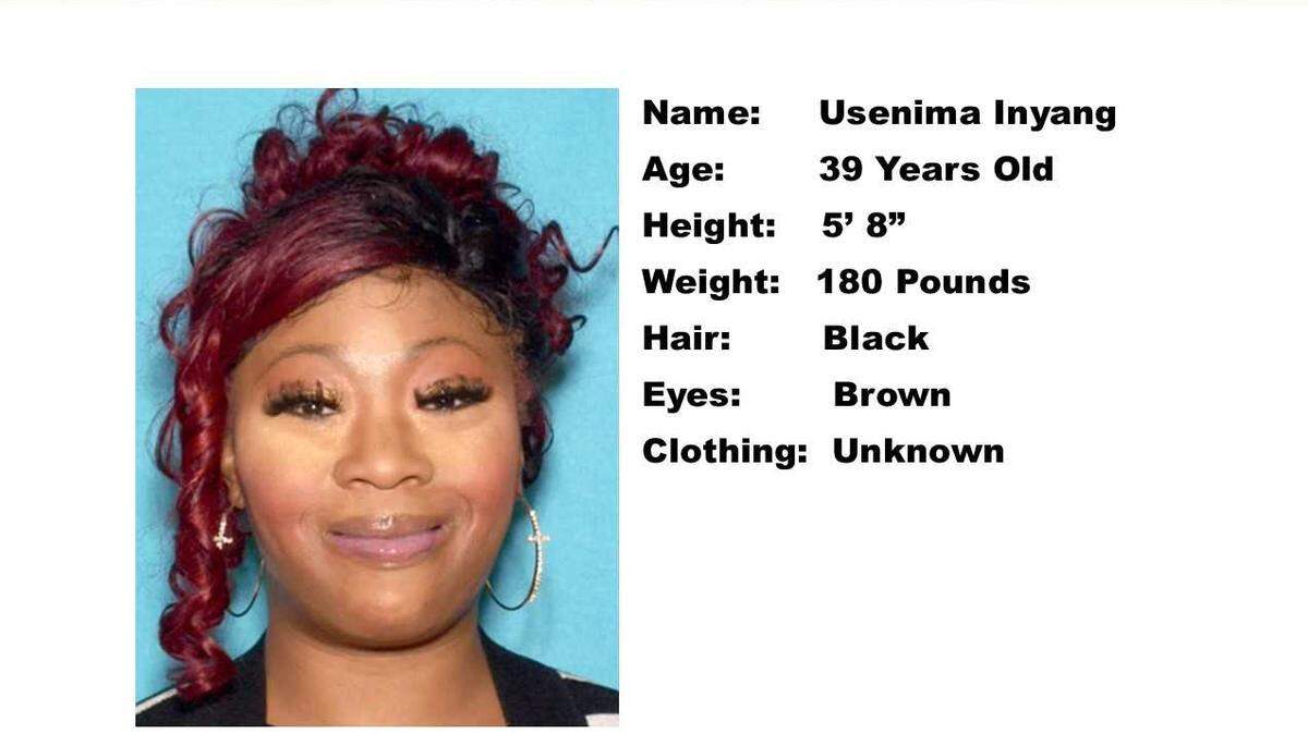 Usenima Inyang, 39, was last seen around 10 a.m. on March 10, 2026, near Libyan Sea Lane and Hovnanian Drive in Sacramento.