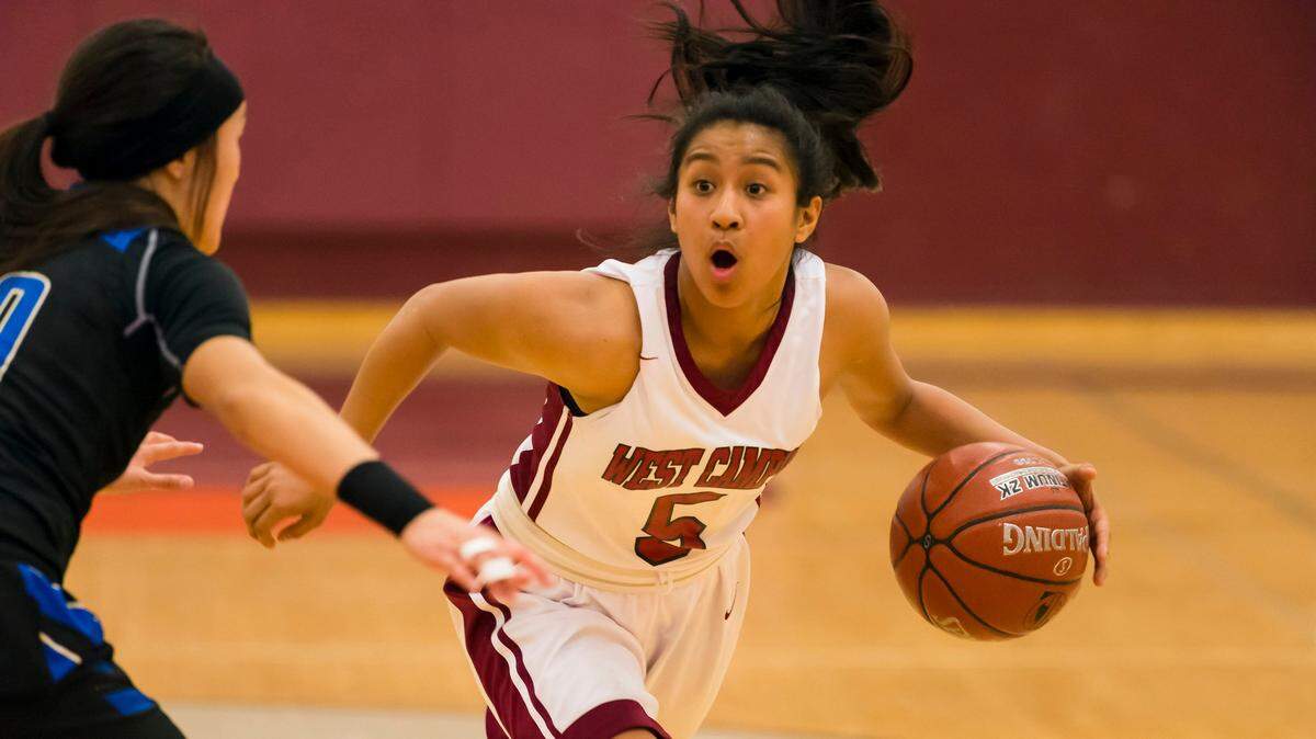 West Campus’ Gabby Rones can score on the basketball court and the junior guard is also excelling in the classroom.