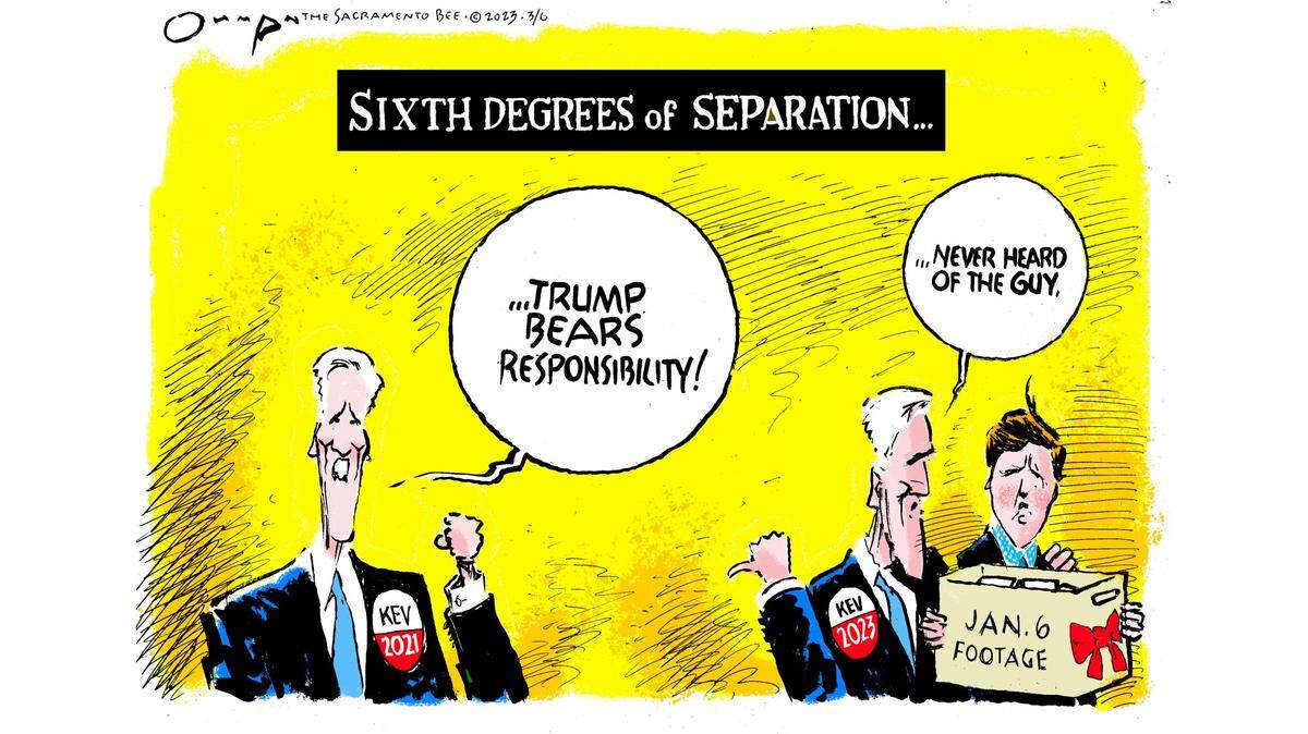Speaker Kevin McCarthy’s flexible response to Jan. 6th elicits groans when he gives U.S. Capitol video to Tucker Carlson.