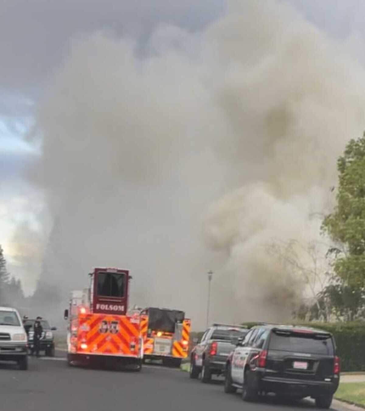 A resident died and two firefighters and a police officer were injured while trying to rescue him from a burning garage Sunday morning Sept. 18, 2022, at a home in the 100 block of Gold Mine Court in Folsom, California.
