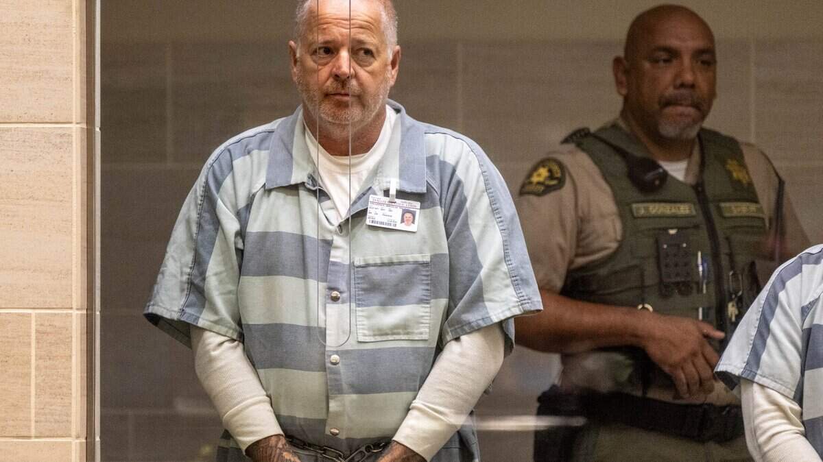 Douglas Tollefsen appears in Yolo Superior Court in Woodland on Monday, April 13, 2026. Orange County prosecutors did not name him in an Orange County fireworks manslaughter case, but Yolo County prosecutors said he is connected to it.