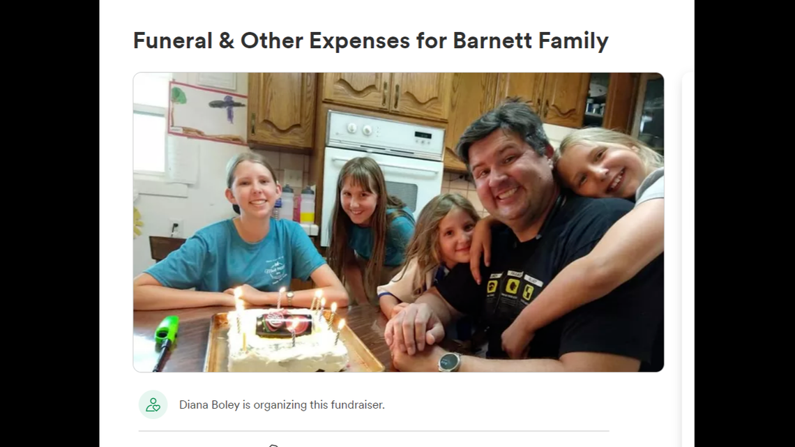 A father of five died in a fiery crash in Utah after learning his three daughters made it out of the wreckage, reports say. (Screenshot from GoFundMe)