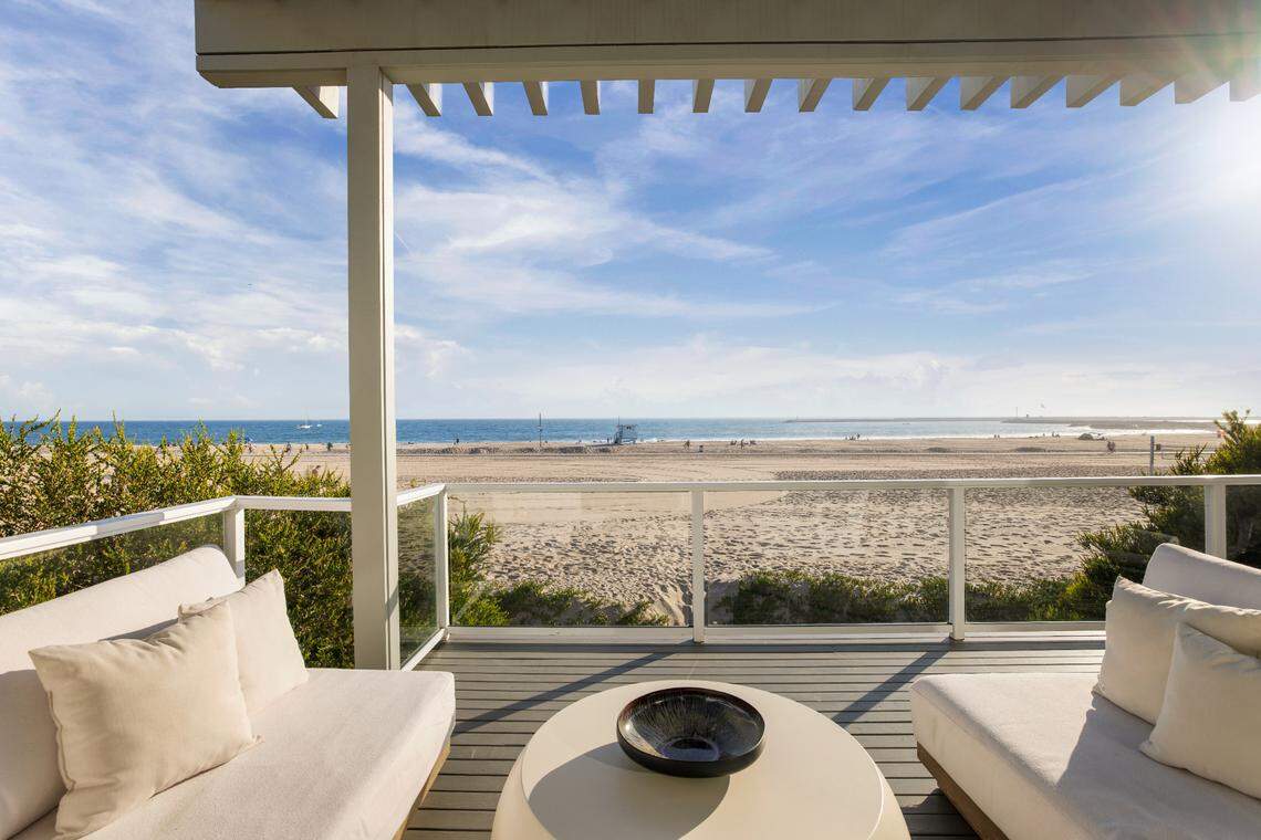 Now that’s living on the beach. Playa del Rey home for sale in California.