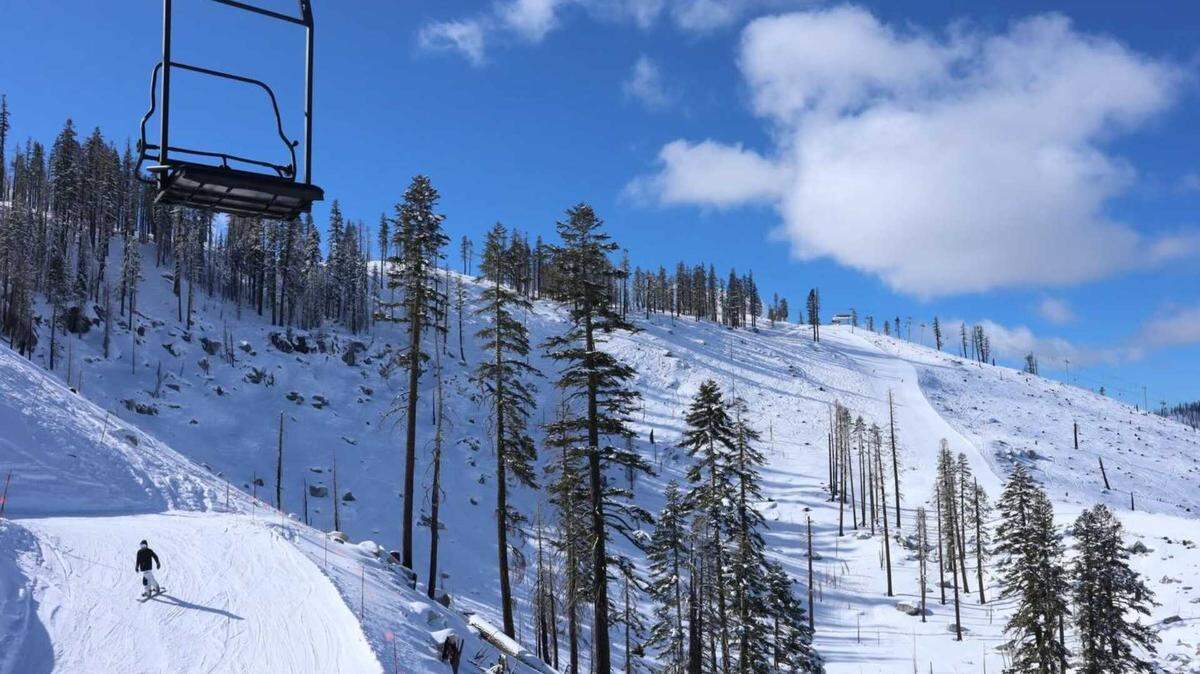 Conditions at Sierra-at-Tahoe on Thursday showed solid coverage ahead of a major winter storm expected to impact the Tahoe Basin next week.