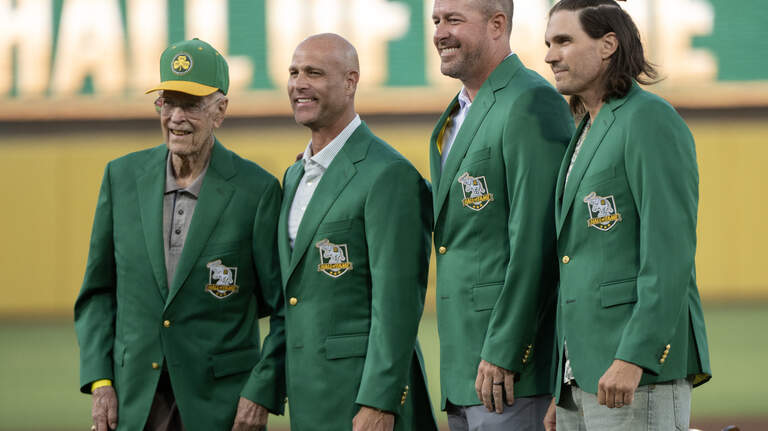 See the Athletics Hall of Fame ceremony at Sutter Health Park