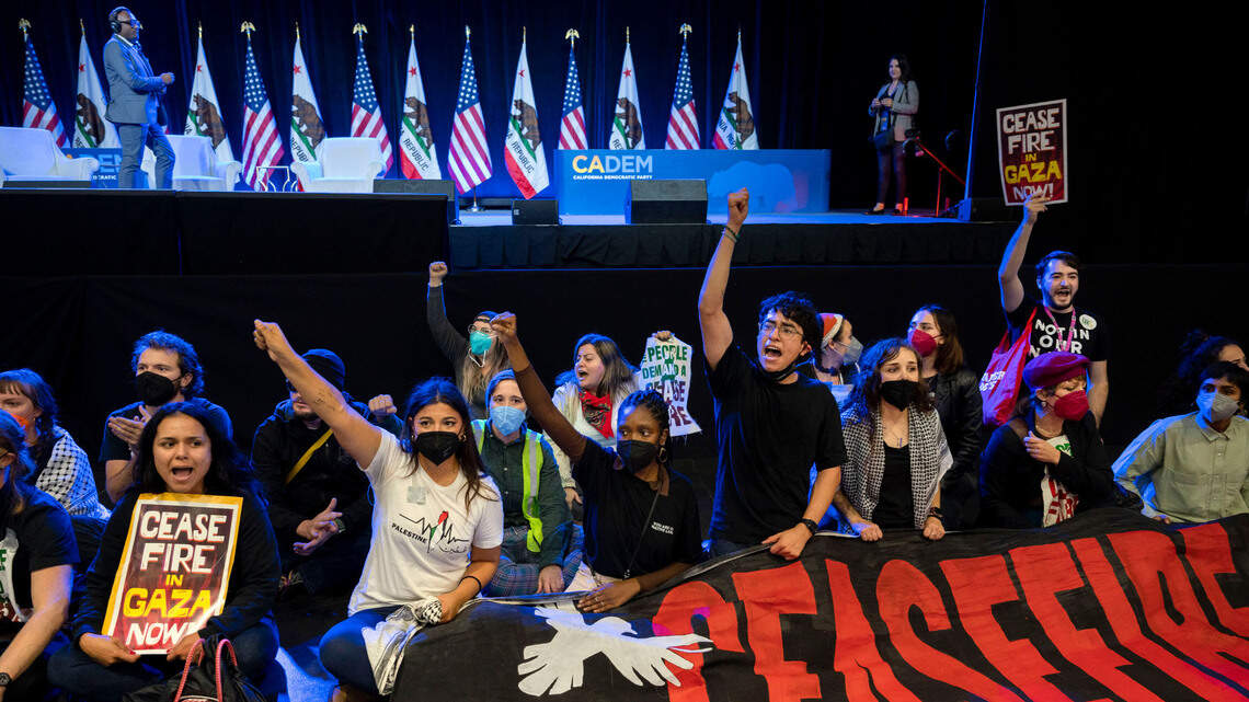 At Democratic Party convention, Israel-Hamas war divides progressives and moderates
