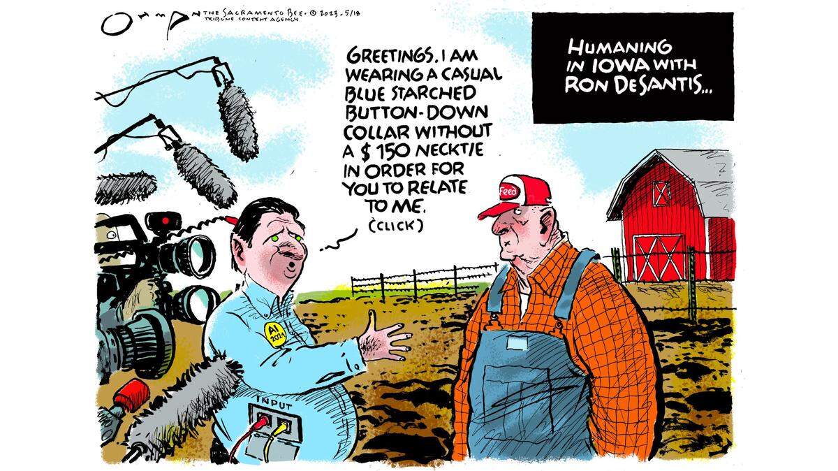 Gov. Ron DeSantis heads to Iowa.