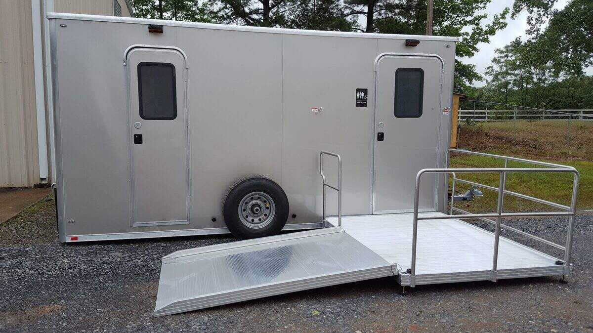 A trailer like this one, made in Arkansas, will be providing showers for homeless Sacramento residents.