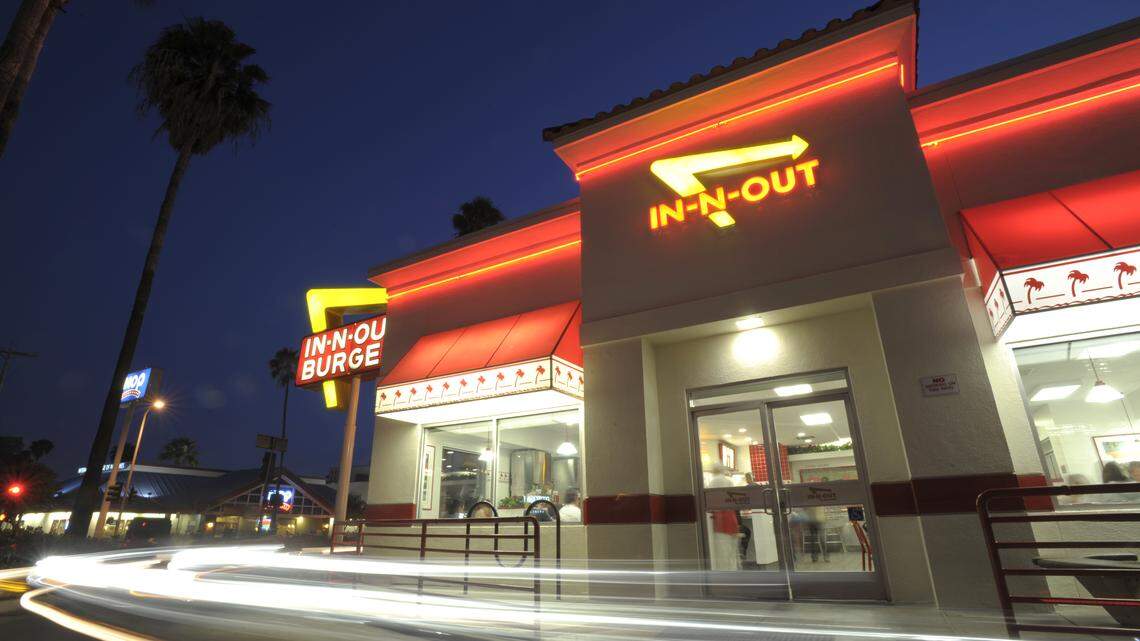 Damien Lee Hallett of West Valley City, Utah, was arrested after his girlfriend cut the line at In-N-Out and he threatened another man with a hatchet, police said.