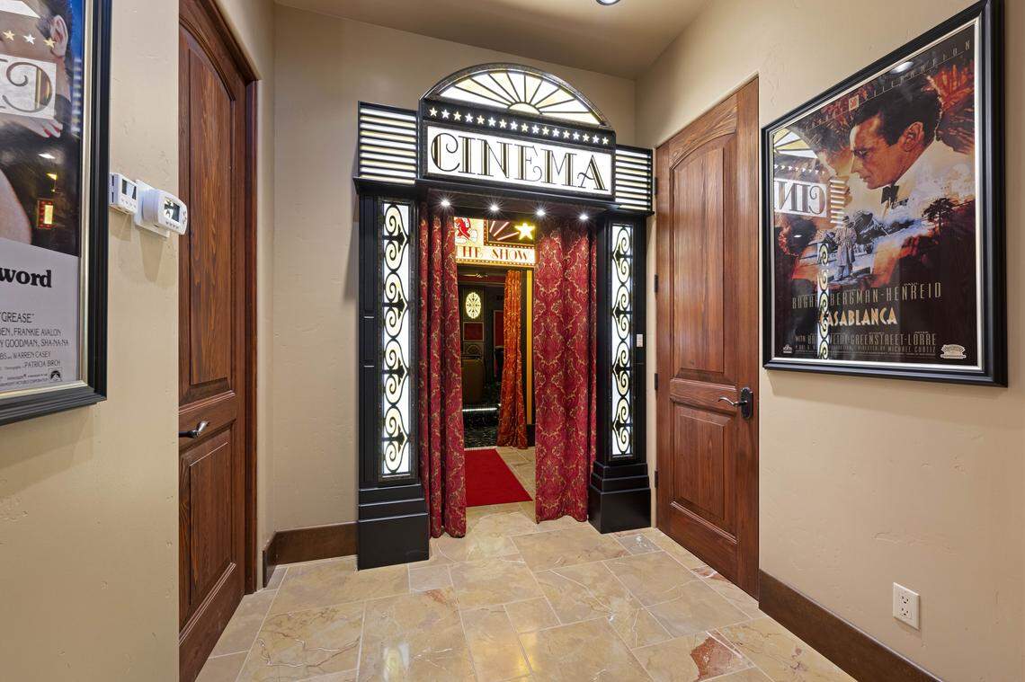 Blockbuster nights take place in the private home cinema, complete with luxury seating and state-of-the-art sound.