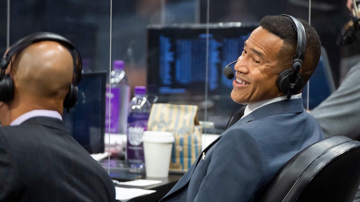 ESPN and Sacramento Kings play-by-play announcer Mark Jones is being criticized for liking a video on Twitter that used a racial epithet to describe fellow ESPN broadcaster Stephen A. Smith.