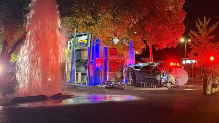 Driver arrested on suspicion of DUI after SUV crashes into Fair Oaks Dutch Bros