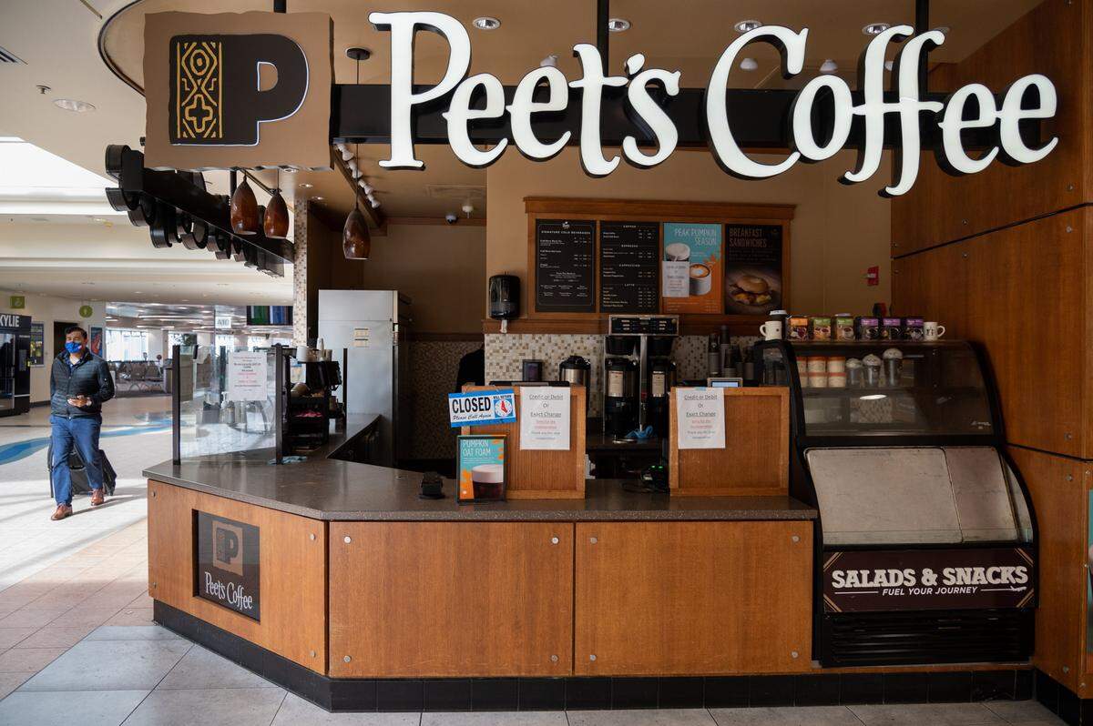 Peet’s Coffee at Terminal A in the Sacramento International Airport on October 26, 2021.