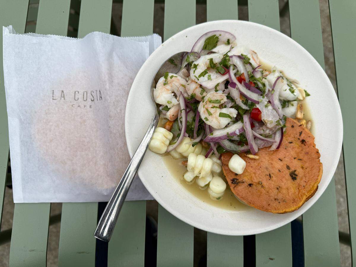 La Costa Cafe in Boulevard Park offers a Peruvian-style ceviche as well as other ceviches and aguachiles.