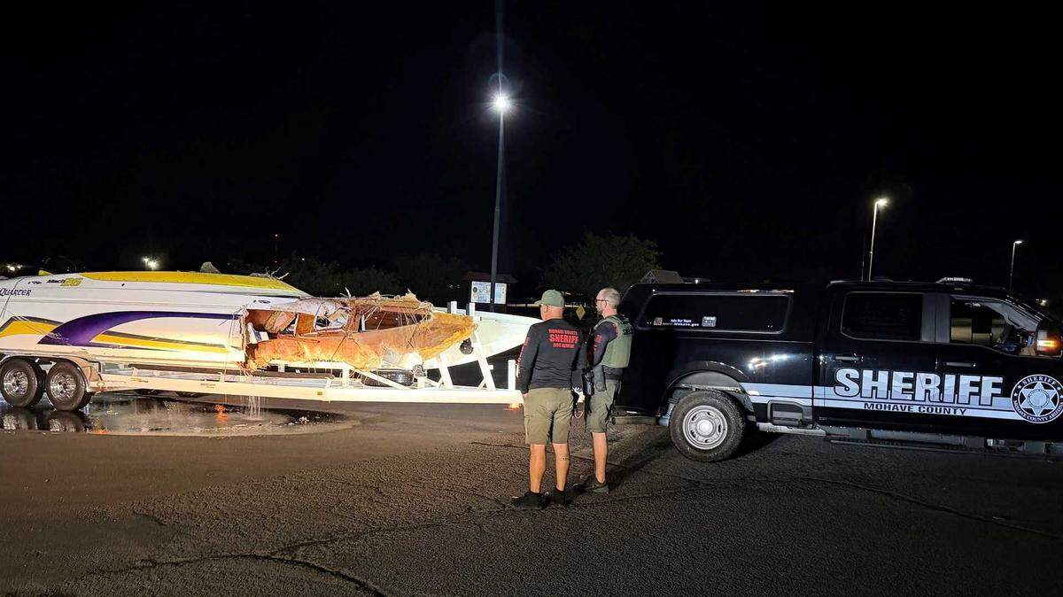 A 25-foot DCB Performance Marine Mach 26 catamaran crashed Tuesday, April 7, 2026, on Colorado River, killing two Roseville men.