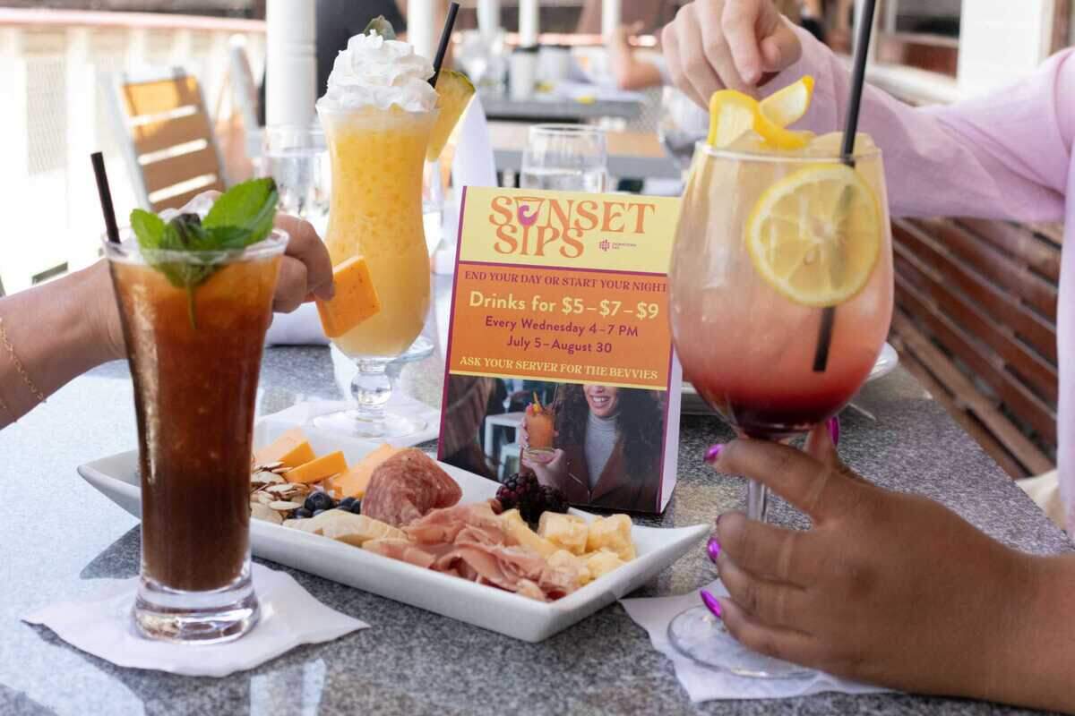 Guests at several downtown Sacramento establishments can enjoy cocktails during “Sunset Sips” happy hour through August.
