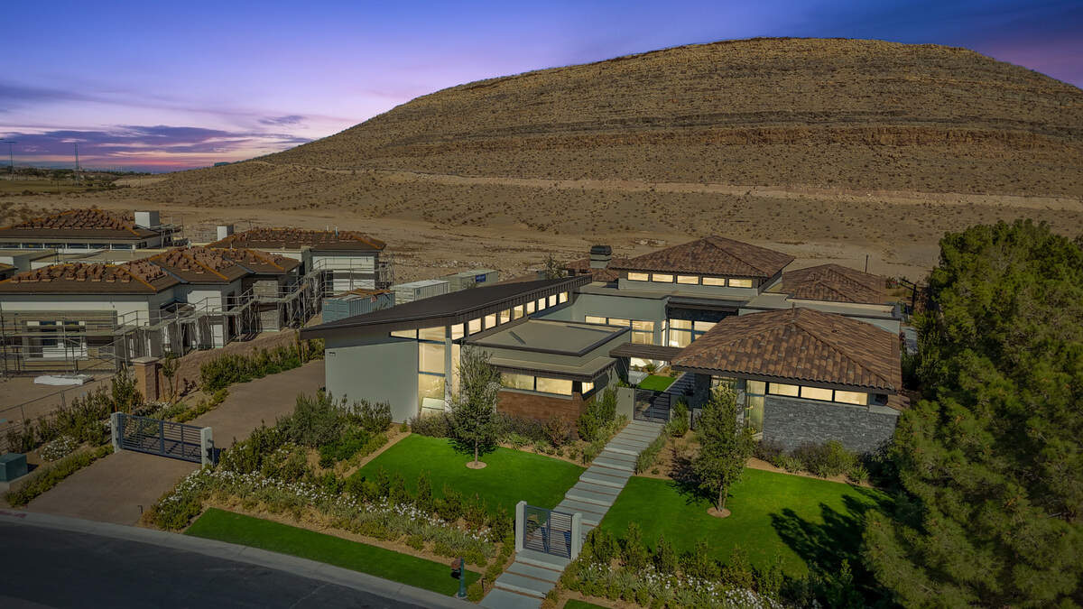 The three-bedroom, 5,300-square-foot home is a short drive from the Las Vegas Strip.