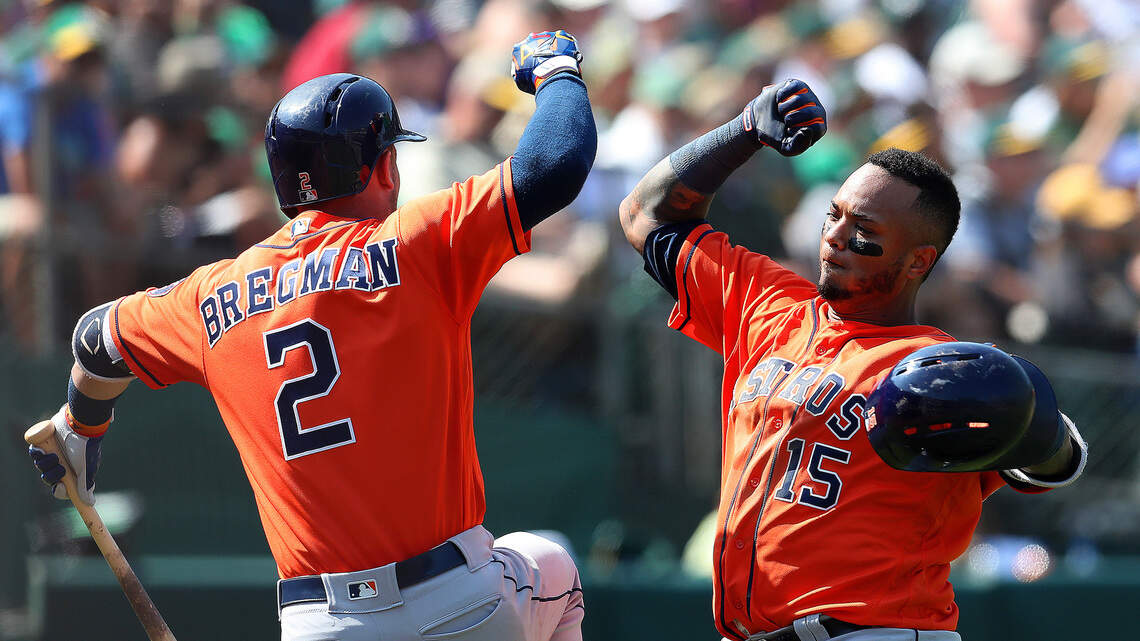 How the Astros’ power display kept the A’s from taking sole possession of 1st place