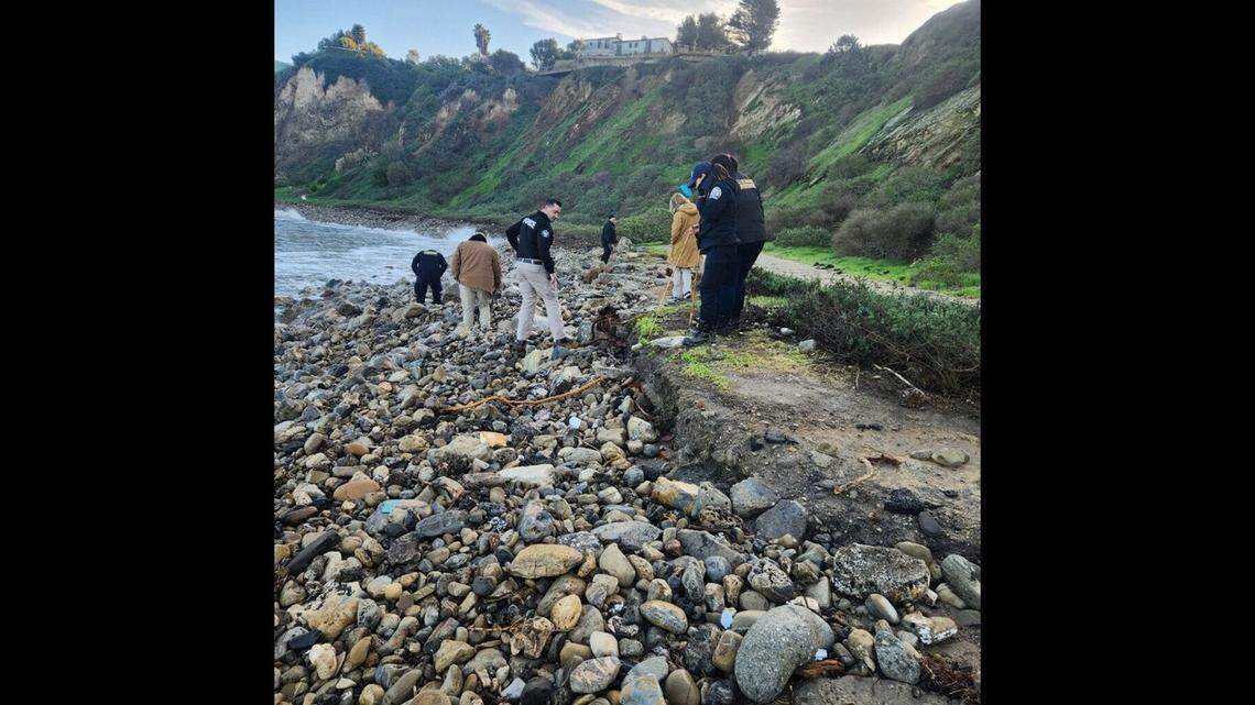 A human femur was found at RAT Beach on Jan. 13, 2023, in Palos Verdes Estates, California, police said.