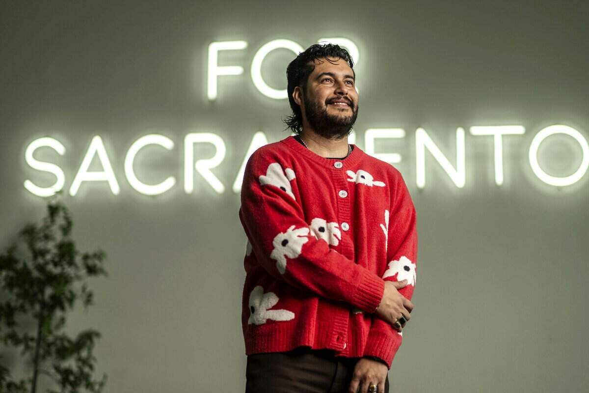Pastor Antonio Reyes at Project Church in south Sacramento on Wednesday. Reyes officiated the wedding during Bad Bunny's Super Bowl halftime show.