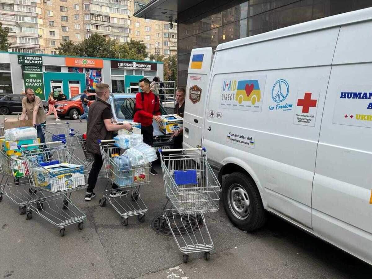 Volunteers load supplies into a humanitarian aid van in Poland in 2022. Sacramento resident Art Ballard is returning to Poland to lend relief and resources to Ukraine, which has been mired in a war with Russia for nearly a year.