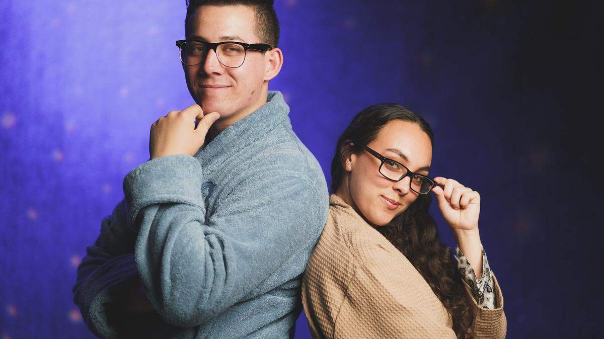 Rory Gaynor-Flynn and Olivia Coca star in “{LOVE/logic}.”