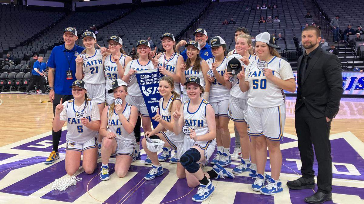 The Faith Christian Lions of Yuba City won their first Sac-Joaquin Section championship, beating Foresthill in Division VI on Friday, Feb. 24, 2023, at Golden 1 Center.