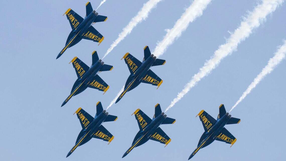 See Blue Angels and other aircraft take to the skies for the California Capital Airshow
